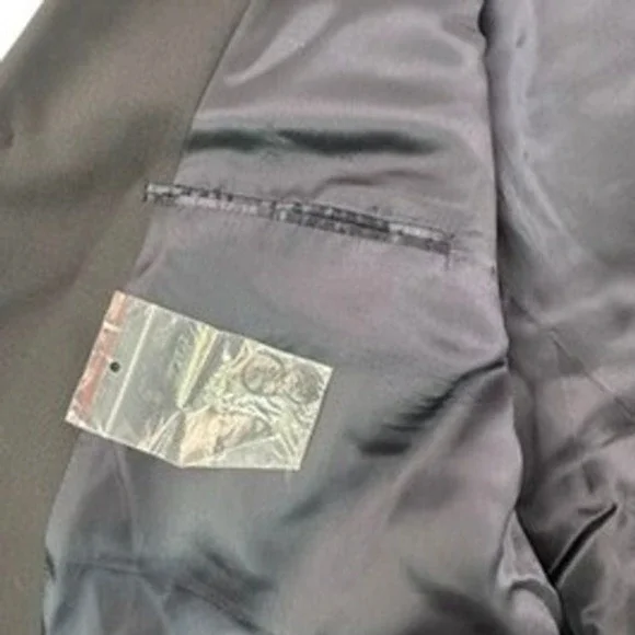 Brooks Mens 50L Blazer Jacket Suit Sport Coat Navy Blue Stretch Three Button - Picture 8 of 16